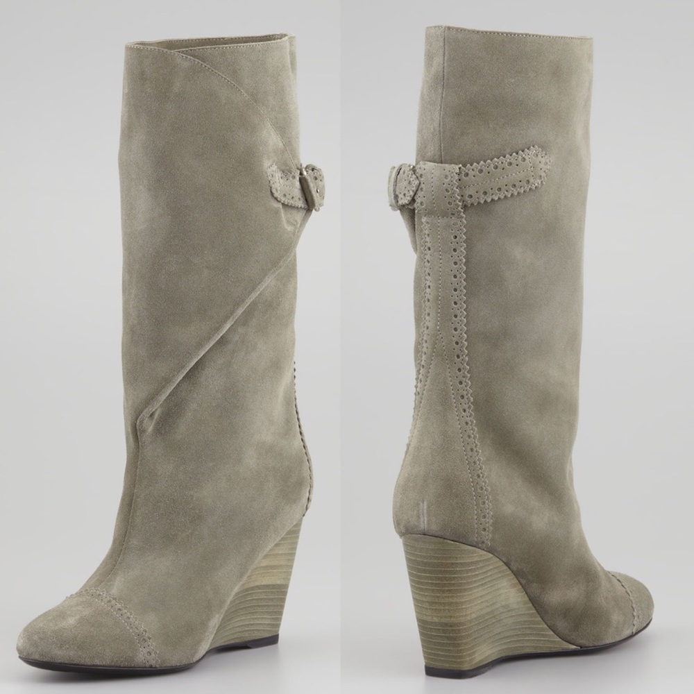 Balenciaga wrap wedge boots